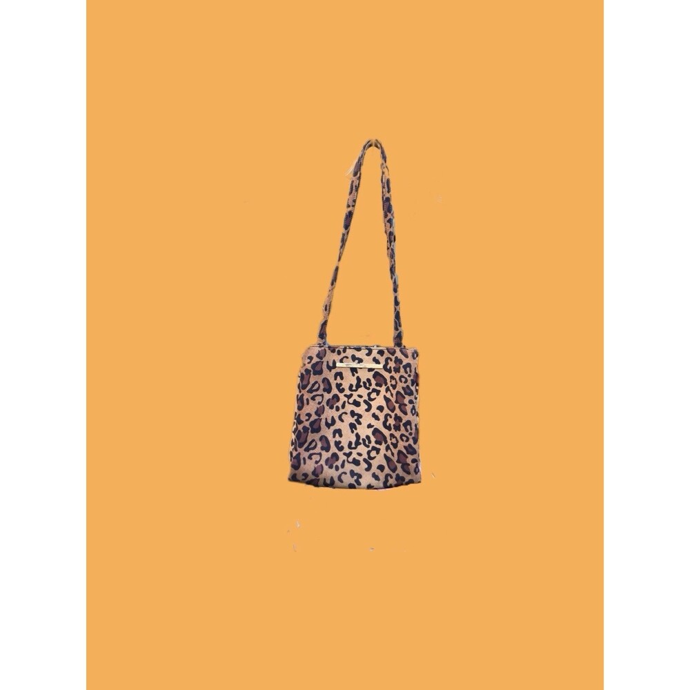Vintage 9 West Handbag, Leopard Skin Print,Small, Over The Shoulder